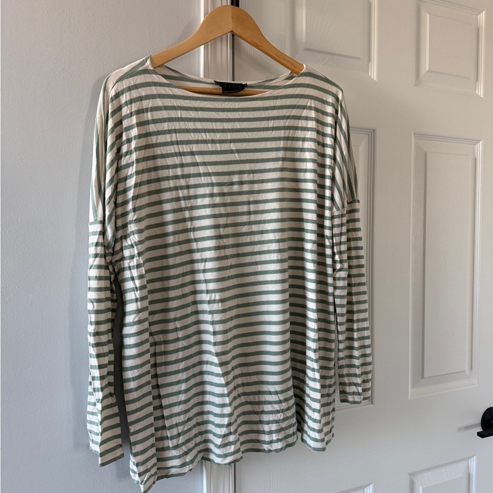 Hatch Maternity: The perfect striped long sleeve tee, Size 3 (Large)
